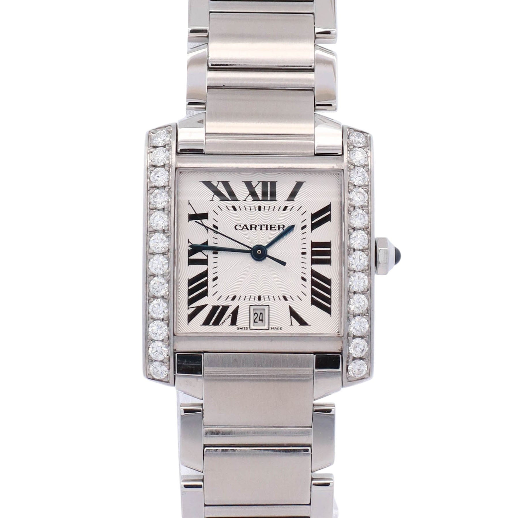 Cartier Tank 28mm White Dial Watch Ref# W51002Q3 - Happy Jewelers Fine Jewelry Lifetime Warranty