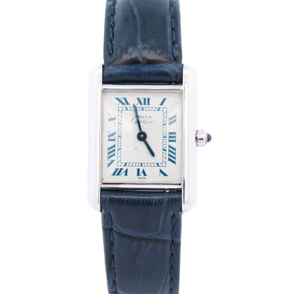 Cartier Must Tank 20mm Ivory Dial Watch Ref# 1614