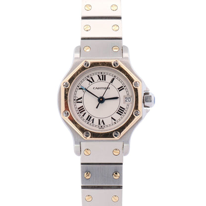 Cartier Octagon 25mm White Dial Watch Ref# 187903 - Happy Jewelers Fine Jewelry Lifetime Warranty