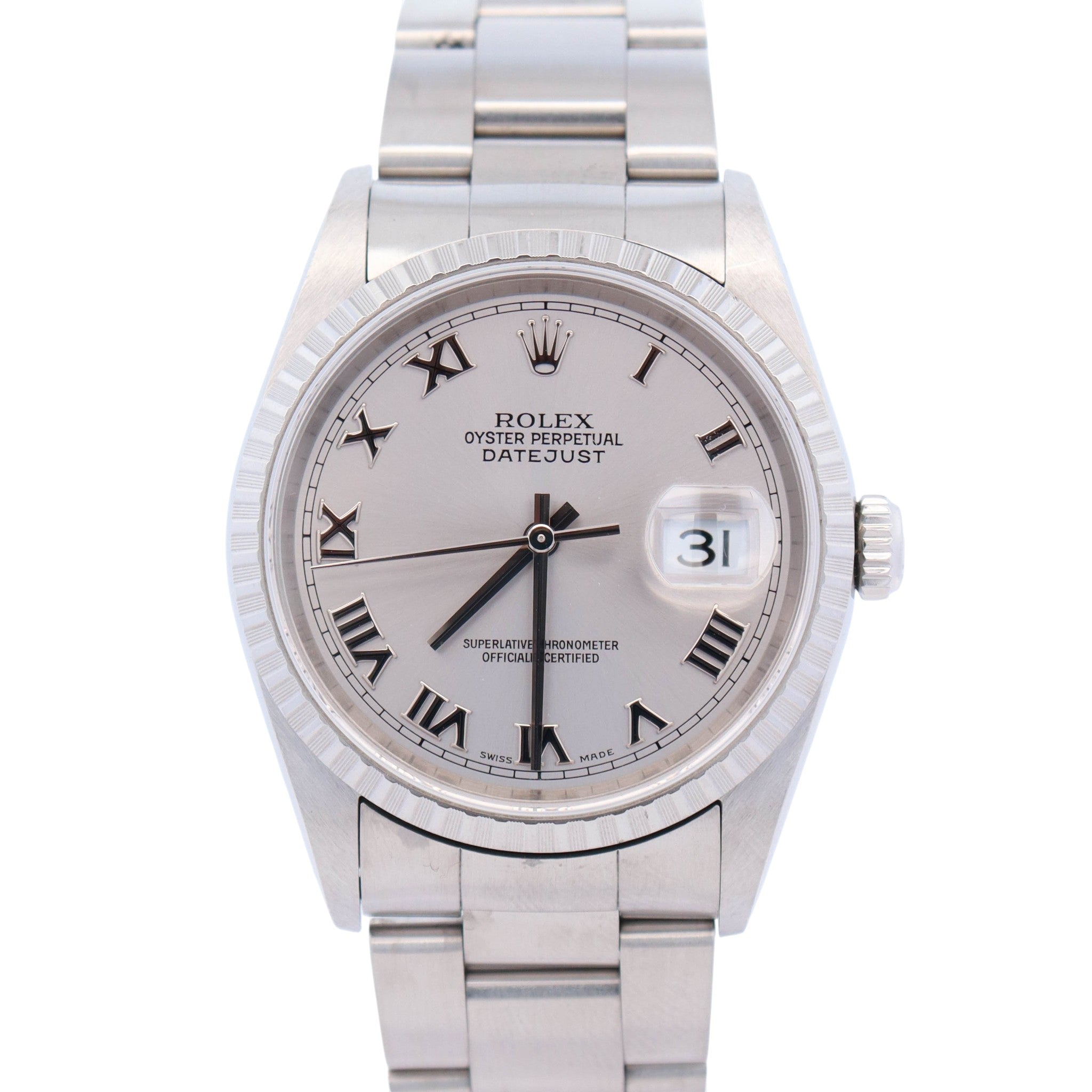 Rolex Datejust 36mm Silver Dial Watch Ref# 16200 - Happy Jewelers Fine Jewelry Lifetime Warranty