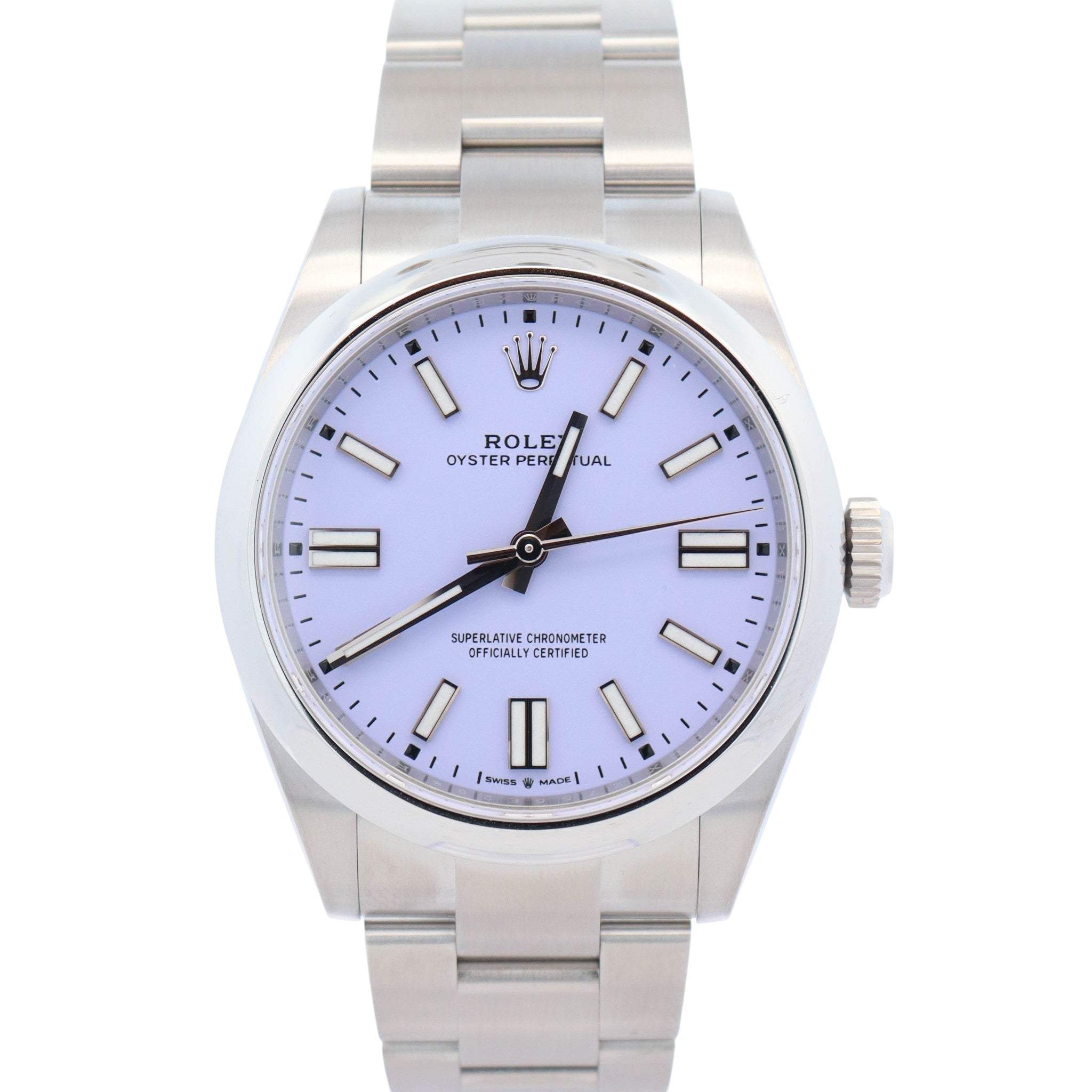 Rolex Oyster Perpetual Lavender 41mm Dial Watch Ref# 134300
