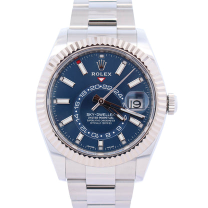 Rolex Sky-Dweller 42mm Blue Dial Watch Ref# 326934