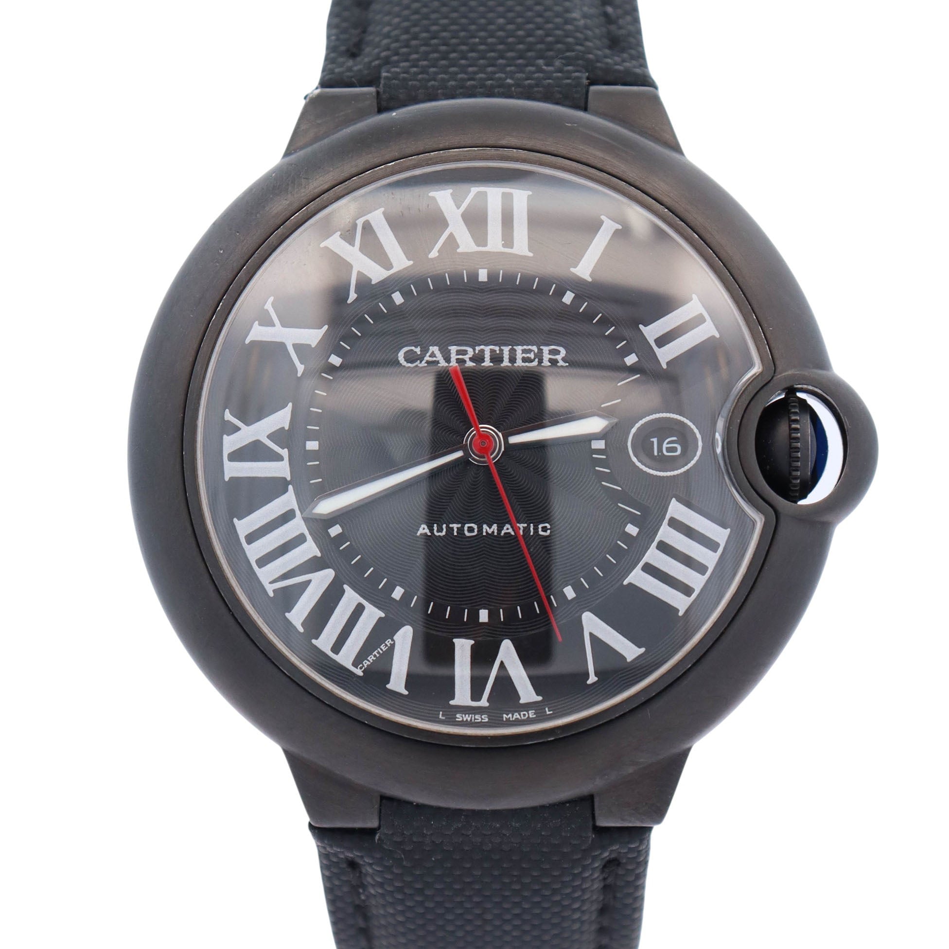 Cartier Ballon Bleu 42mm Black Dial Watch Ref# WSBB0015