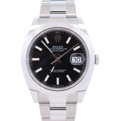 Rolex Datejust 36mm Black Stick Dial Watch Ref# 126300