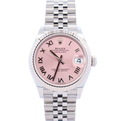 Rolex Datejust 31mm Pink Dial Watch Ref# 278274