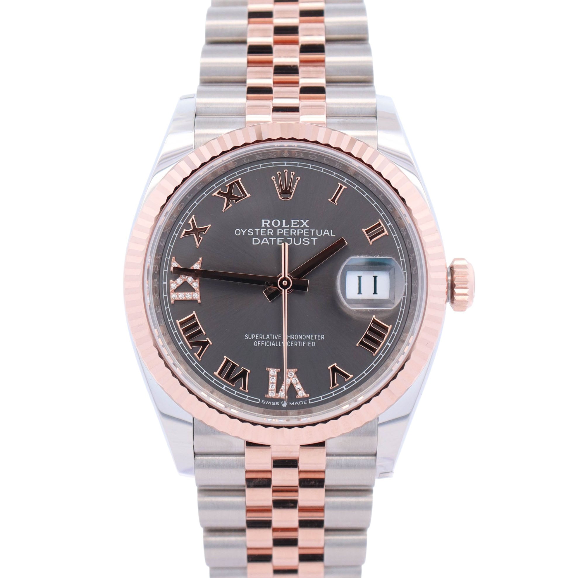 Rolex Datejust 36mm Rhodium Dial Watch Ref# 126231