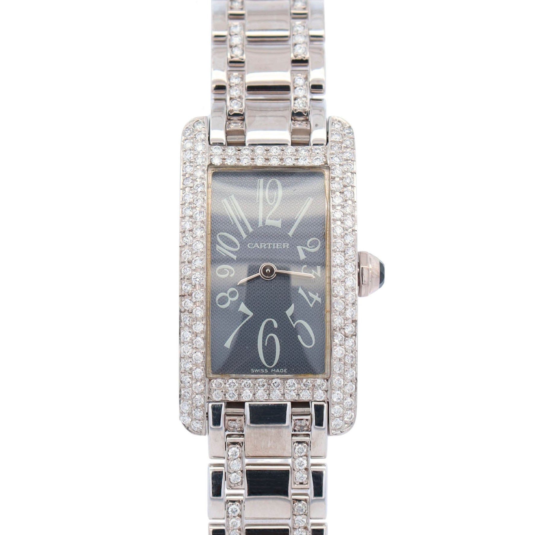 Cartier Tank 28mm Black Dial Watch Ref# W2605129