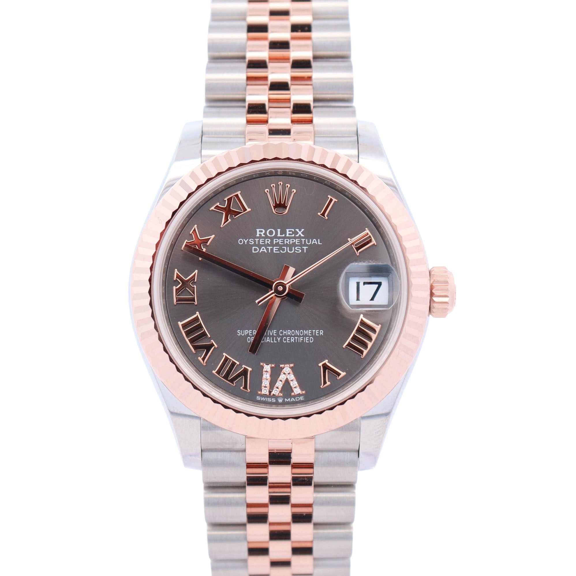 Rolex Datejust 31mm Rhodium Dial Watch Ref# 278271