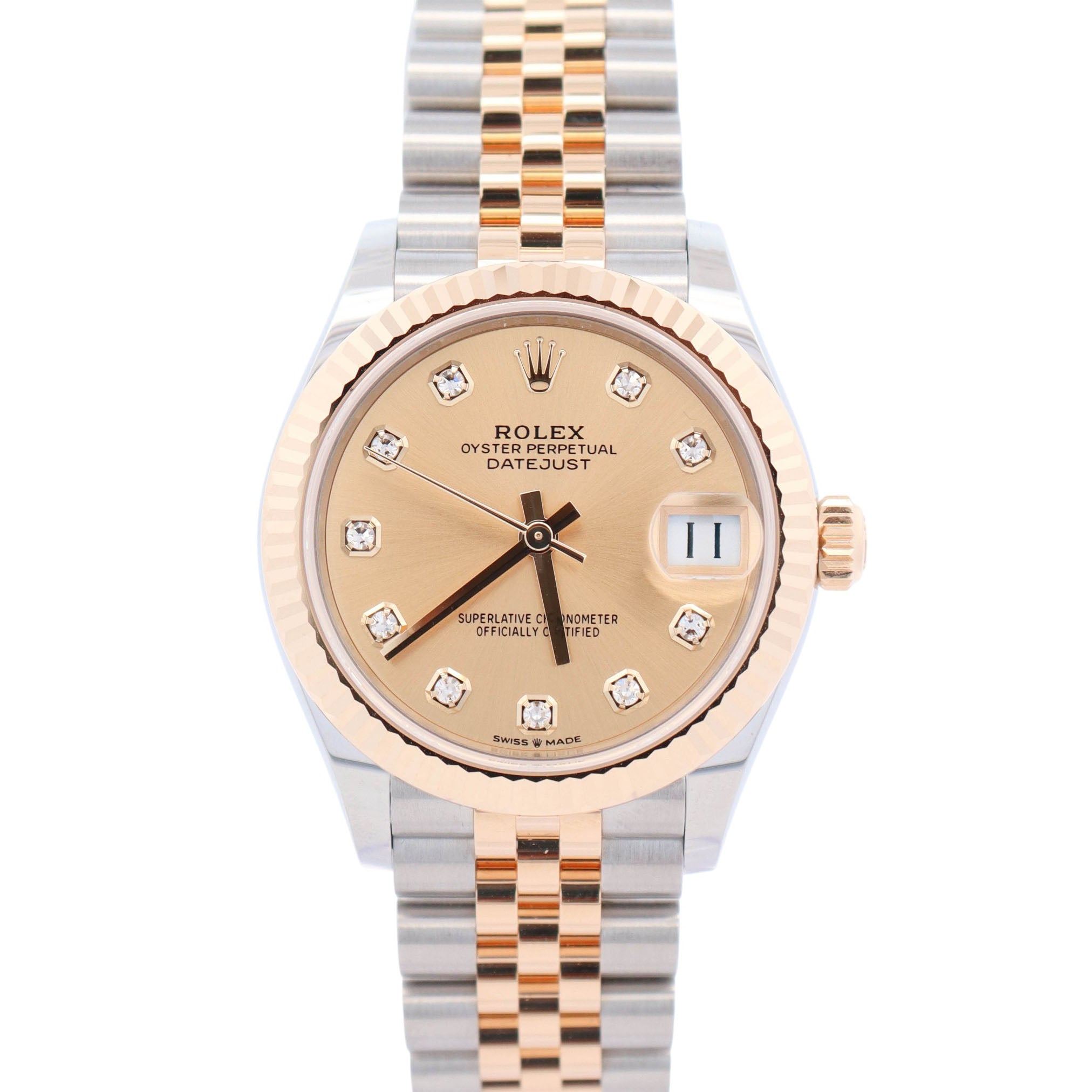 Rolex Datejust 31mm Champagne Dial Watch Ref# 278273
