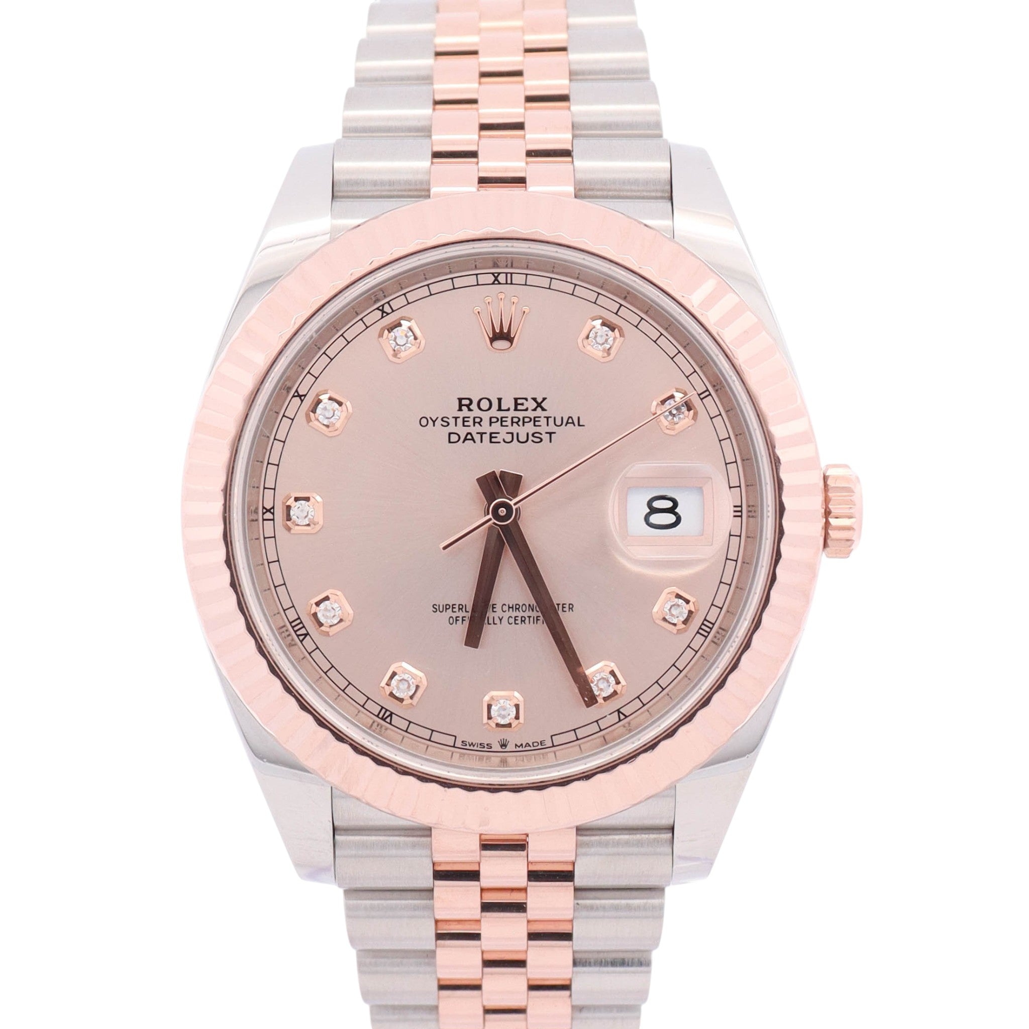 Rolex Datejust 41mm Sundust Diamond Dial Watch Ref# 126331