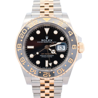 Rolex GMT-Master II 40mm Black Dial Watch Ref# 126713GRNR