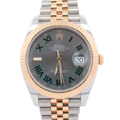 Rolex Datejust 41mm Wimbledon Dial Watch Ref# 126333