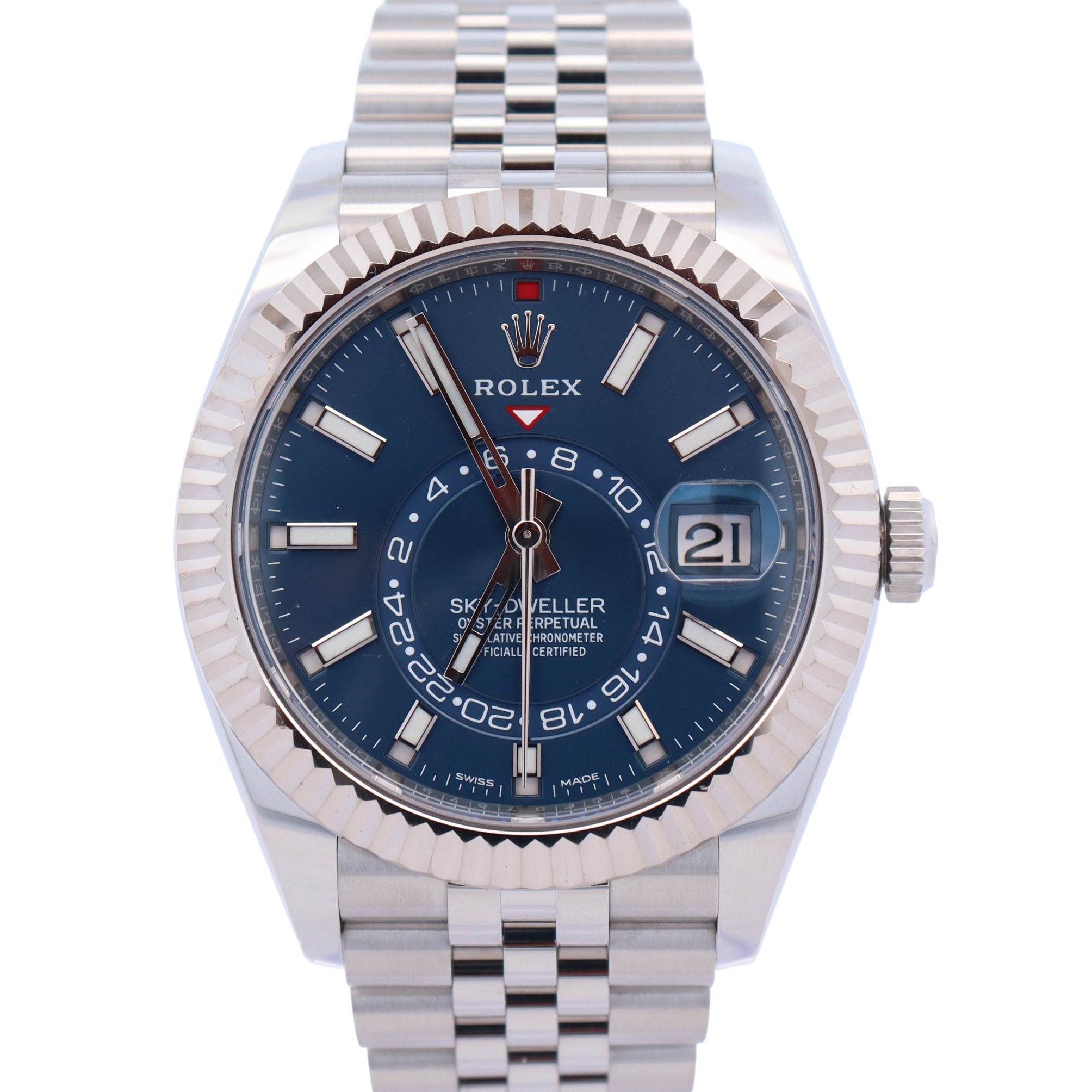 Rolex Sky-Dweller 42mm Blue Dial Watch Ref# 326934