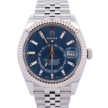 Rolex Sky-Dweller 42mm Blue Dial Watch Ref# 326934