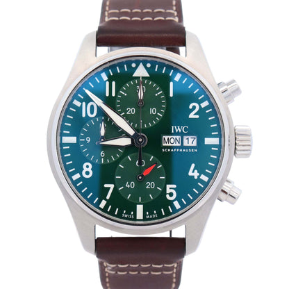 IWC Pilots 41mm Green Dial Watch Ref# IW388103