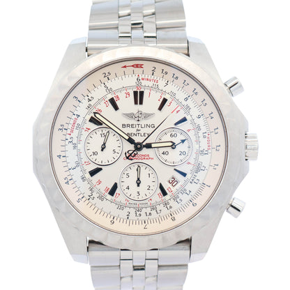 Breitling Bentley 49mm White Dial Watch Ref# A25366 - Happy Jewelers Fine Jewelry Lifetime Warranty