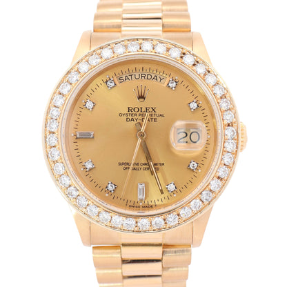 Rolex Day-Date 36mm Champagne Dial Watch Ref# 18038 - Happy Jewelers Fine Jewelry Lifetime Warranty