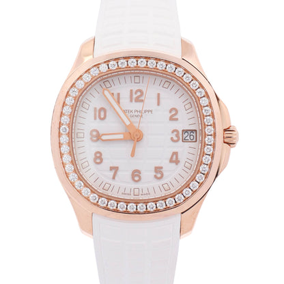 Patek Philippe Aquanaut 38.8mm White Dial Watch Ref# 5268/200R-001 - Happy Jewelers Fine Jewelry Lifetime Warranty