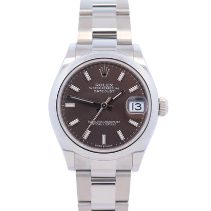 Rolex Datejust 31mm Grey Dial Watch Ref# 278240