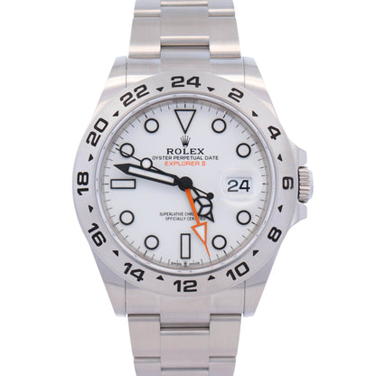 Rolex Explorer II 42mm White Dial Watch Ref# 226570 - Happy Jewelers Fine Jewelry Lifetime Warranty