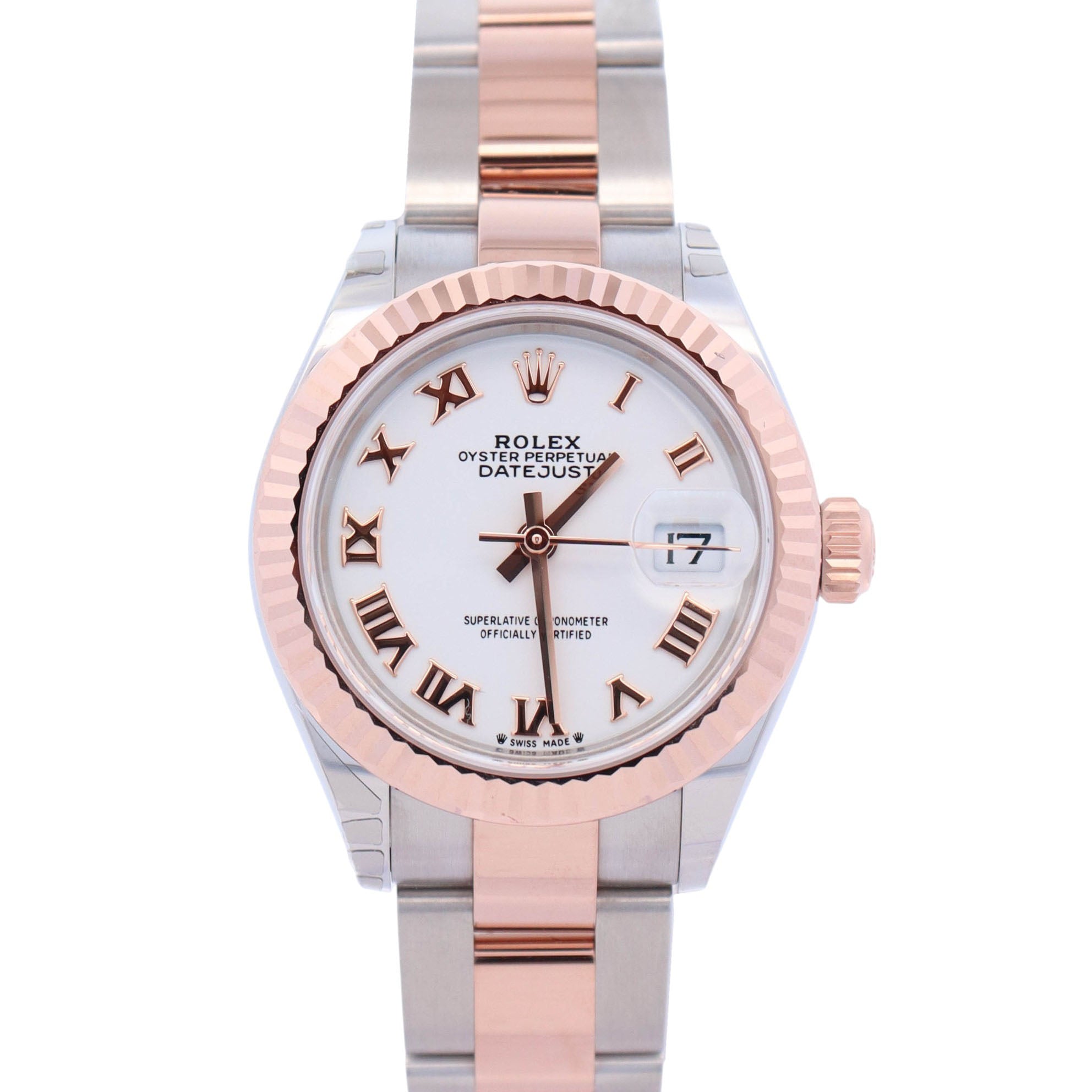 Rolex Datejust 28mm White Dial Watch Ref# 279171