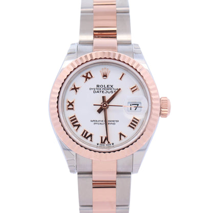 Rolex Datejust 28mm White Dial Watch Ref# 279171