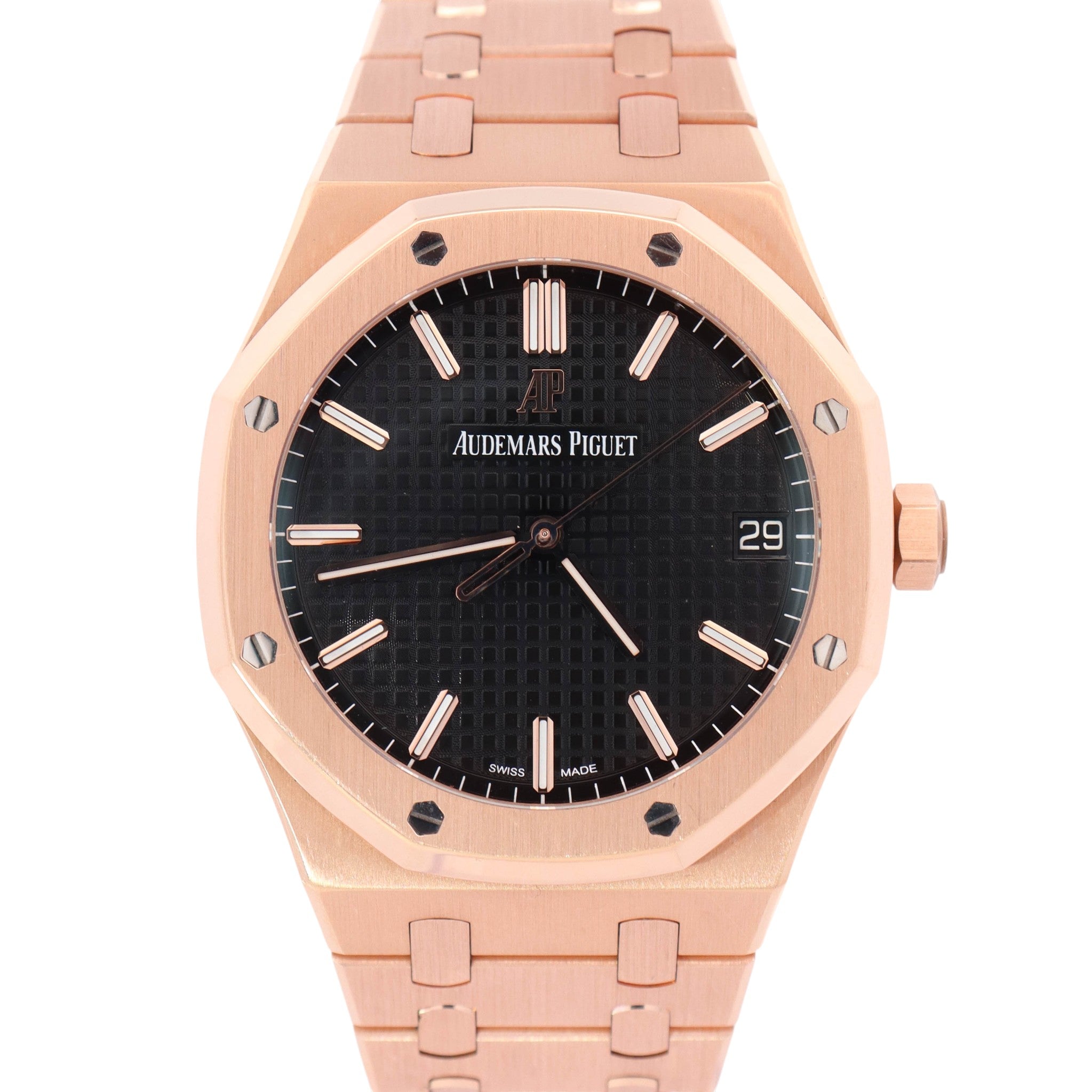 Audemars Piguet Royal Oak 41mm Black Dial Watch Ref# 15500OR.OO.D002CR.01 - Happy Jewelers Fine Jewelry Lifetime Warranty