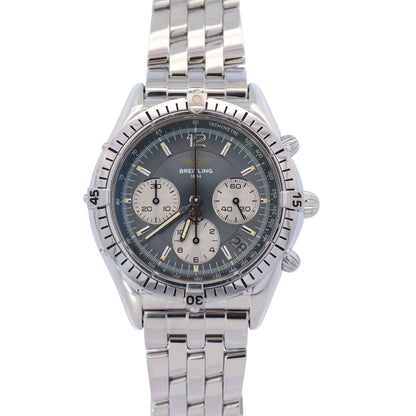 Breitling Bentley 37mm Silver Dial Watch Ref# A30012 - Happy Jewelers Fine Jewelry Lifetime Warranty