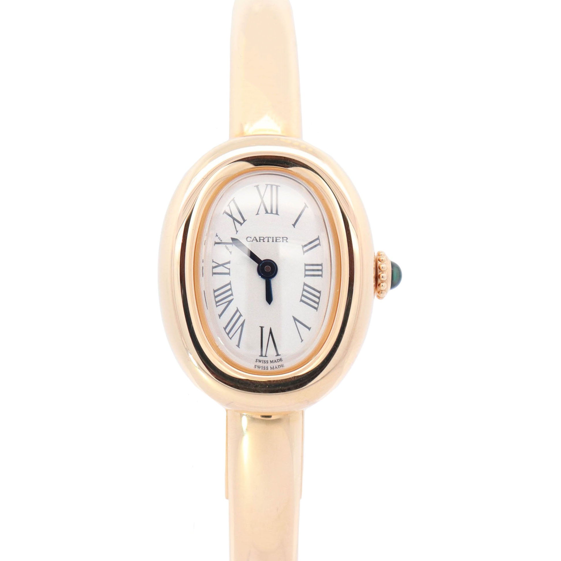 Cartier Baignoire 18.5mm White Dial Watch Ref# WGBA0050