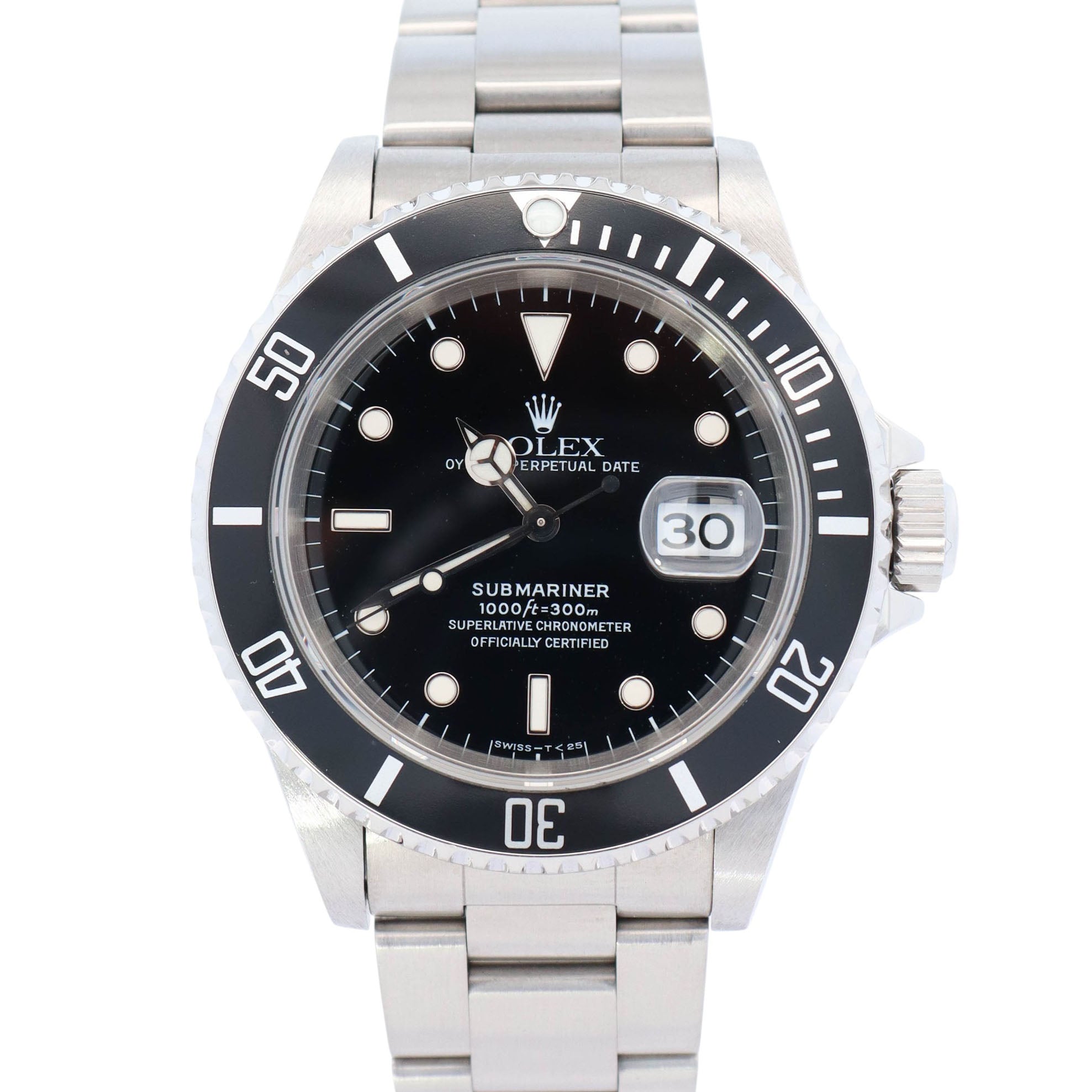 Rolex Submariner 40mm Black Dial Watch Ref# 16610 - Happy Jewelers Fine Jewelry Lifetime Warranty