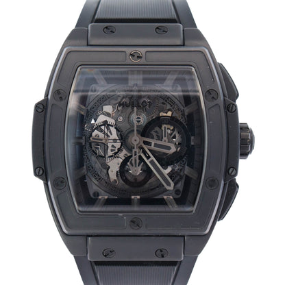 Hublot Spirit of Big Bang 45mm Silver Skeleton Dial Watch Ref# 601.CI.0110.RX