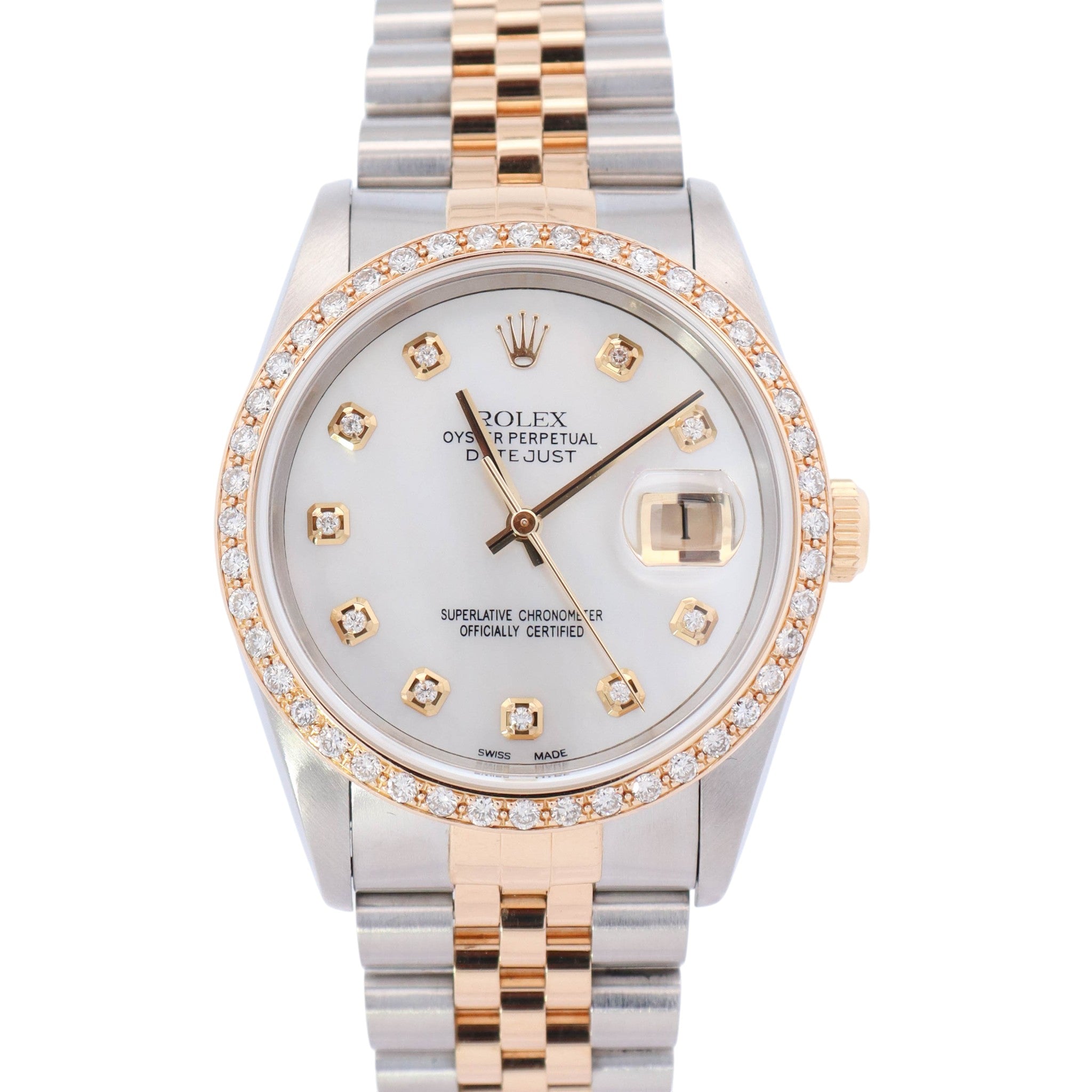 Rolex Datejust 36mm MOP Dial Watch Ref# 16233