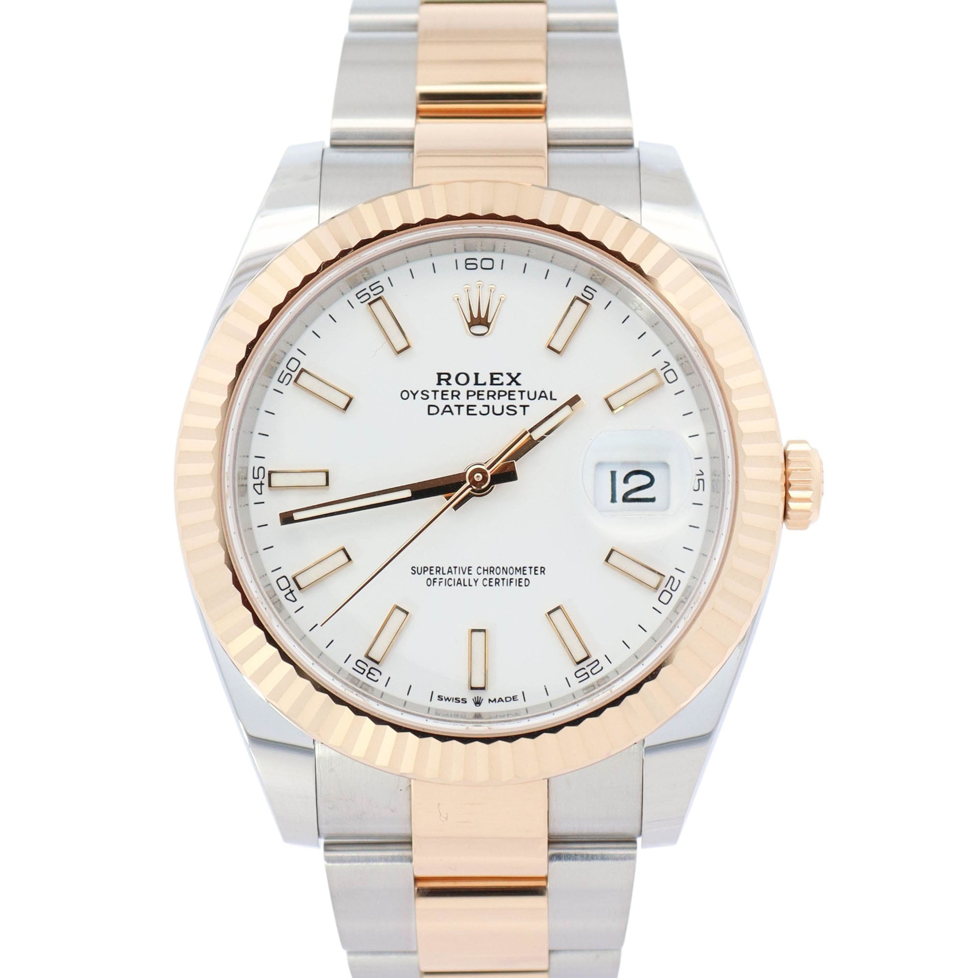 Rolex Datejust 41mm White Dial Watch Ref# 126333 - Happy Jewelers Fine Jewelry Lifetime Warranty
