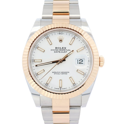 Rolex Datejust 41mm White Dial Watch Ref# 126333 - Happy Jewelers Fine Jewelry Lifetime Warranty