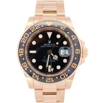 Rolex GMT-Master II 40mm Black Dial Watch Ref# 116718LN