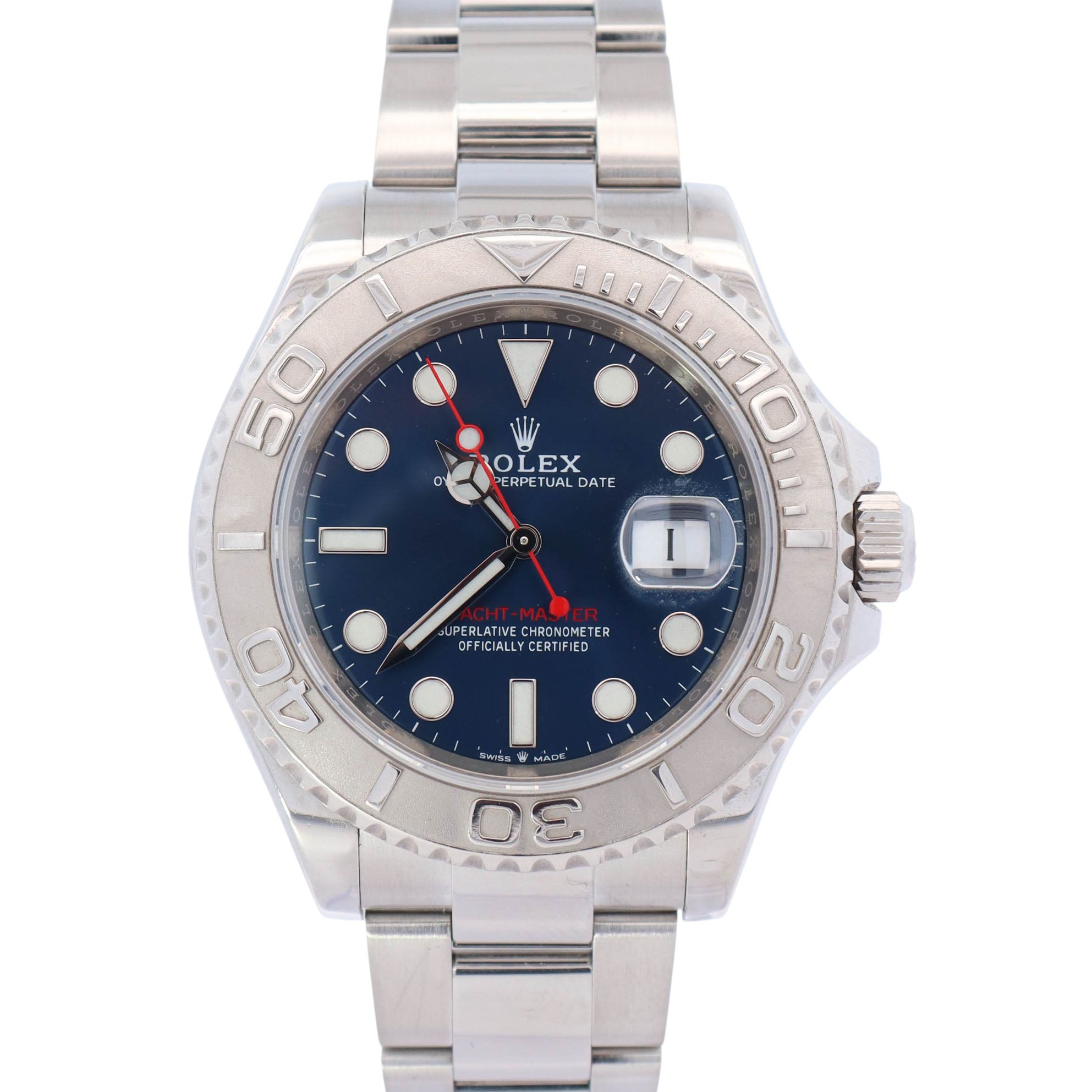 Rolex Yacht-Master 40mm Blue Dot Dial Watch Ref# 116622 - Happy Jewelers Fine Jewelry Lifetime Warranty