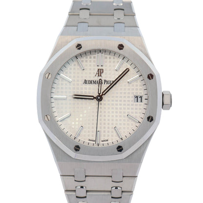 Audemars Piguet Royal Oak 41mm White Dial Watch Ref# 15500ST - Happy Jewelers Fine Jewelry Lifetime Warranty