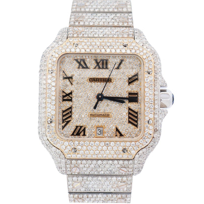 Cartier Santos 40mm Pave Dial Watch Ref# WSSA0009 - Happy Jewelers Fine Jewelry Lifetime Warranty