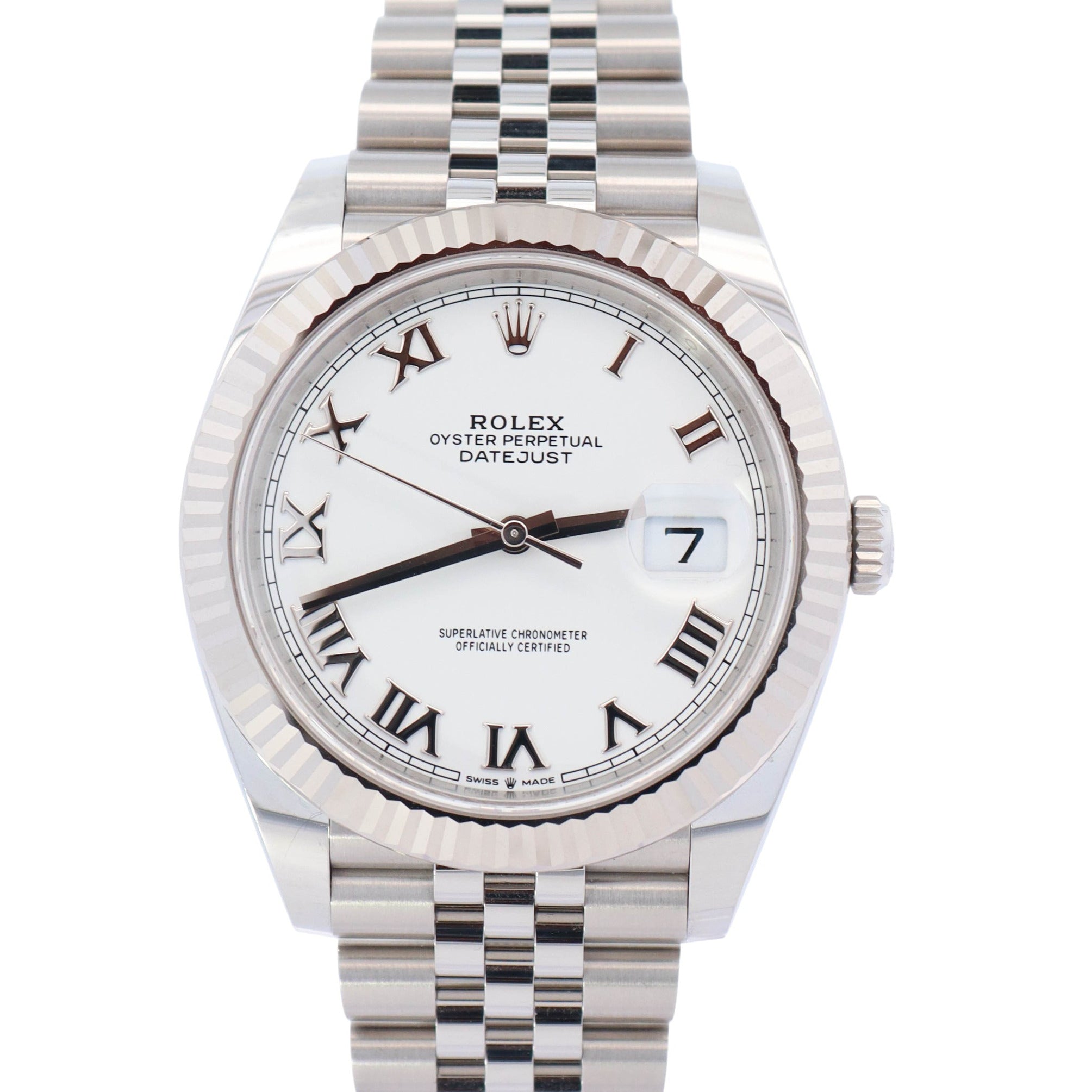 Rolex Datejust 41mm White Dial Watch Ref# 126334 - Happy Jewelers Fine Jewelry Lifetime Warranty