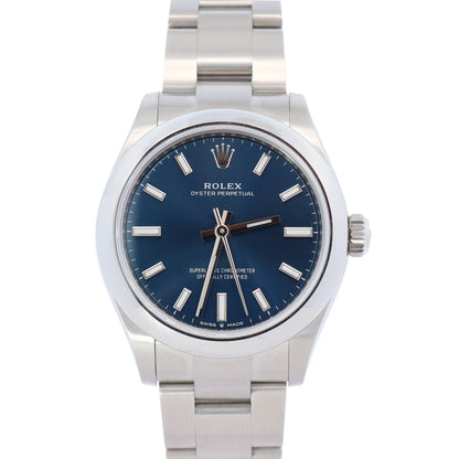 Rolex Oyster Perpetual 31mm Blue Dial Watch Ref# 277200 - Happy Jewelers Fine Jewelry Lifetime Warranty
