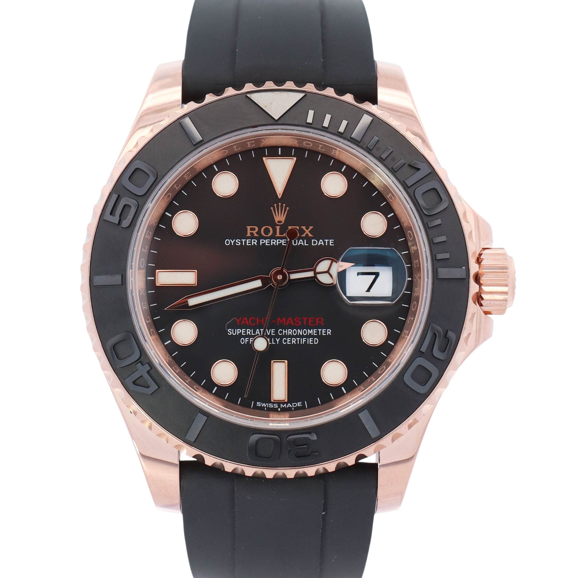 Rolex Yacht-Master 40mm Black Dial Watch Ref# 116655 - Happy Jewelers Fine Jewelry Lifetime Warranty