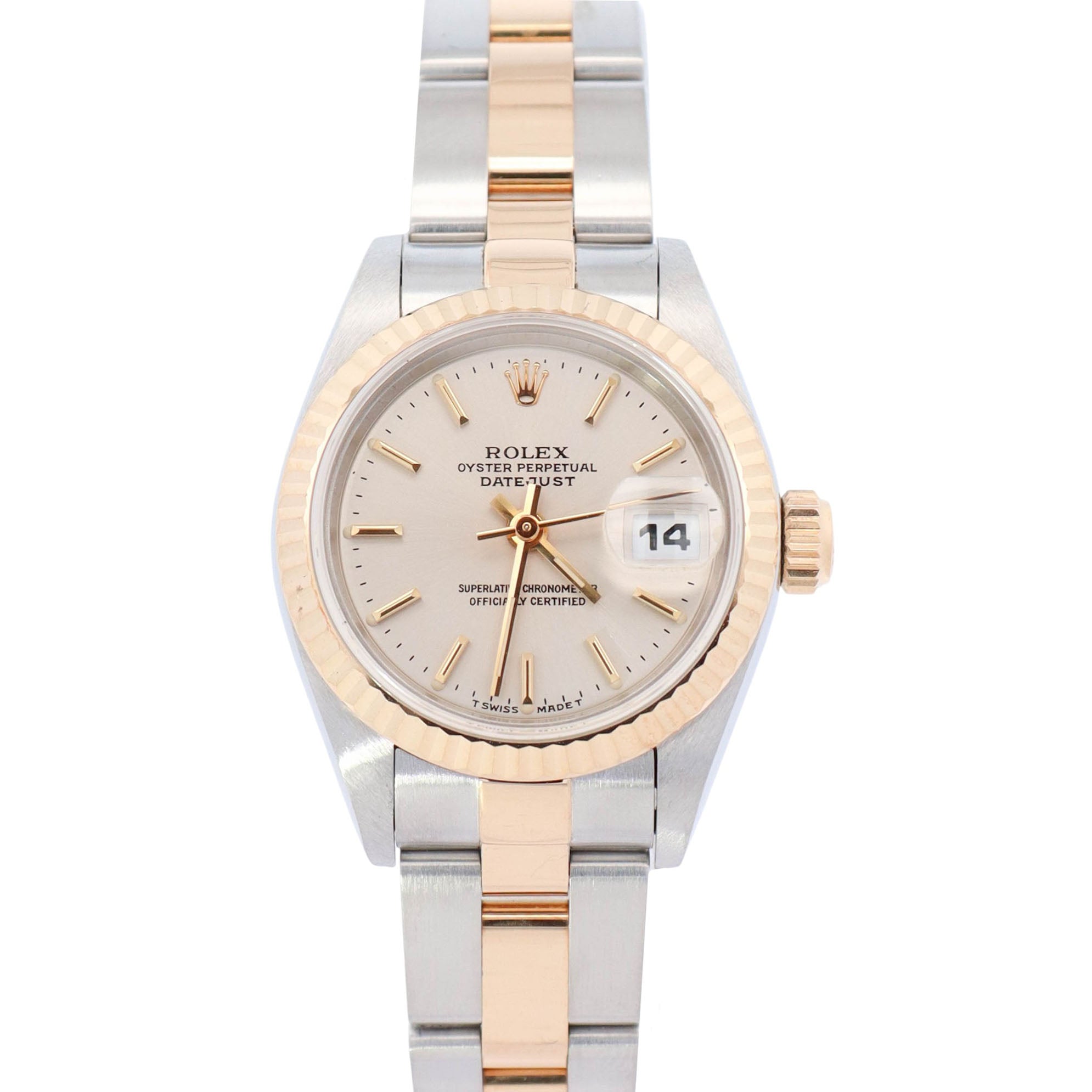 Rolex Datejust 26mm Silver Dial Watch Ref# 69173