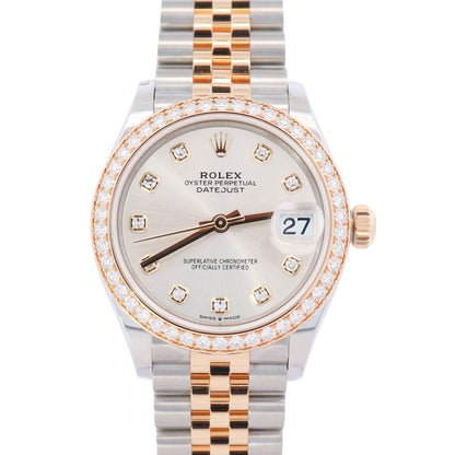 Rolex Datejust 31mm Silver Dial Watch Ref# 278383RBR - Happy Jewelers Fine Jewelry Lifetime Warranty