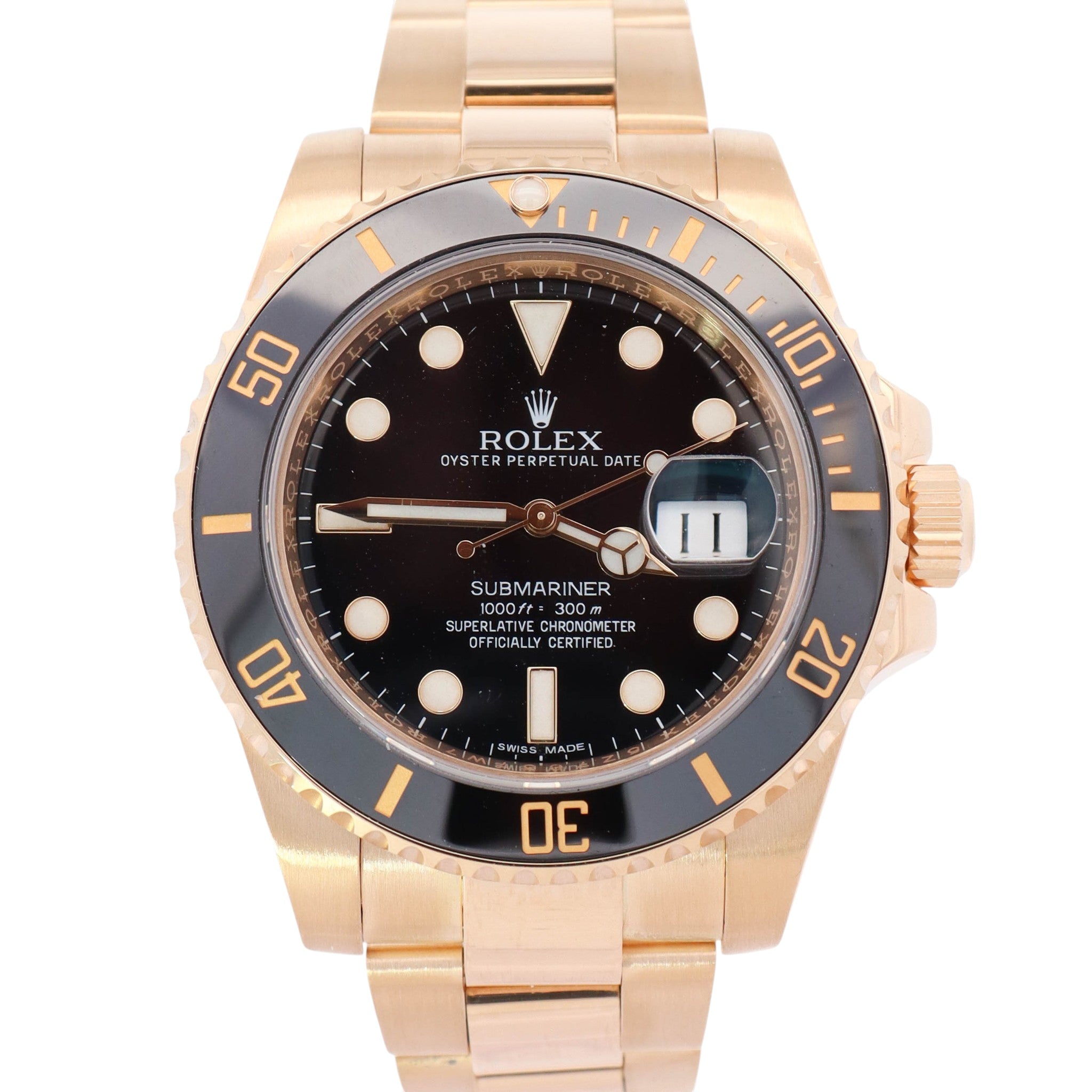 Rolex Submariner 40mm Black Dial Ref# 116618LN