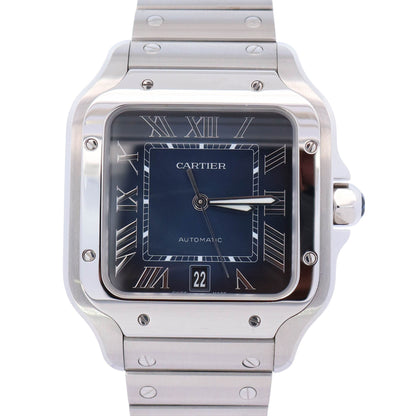 Cartier Santos 40mm Blue Dial Watch Ref# WSSA0071 - Happy Jewelers Fine Jewelry Lifetime Warranty