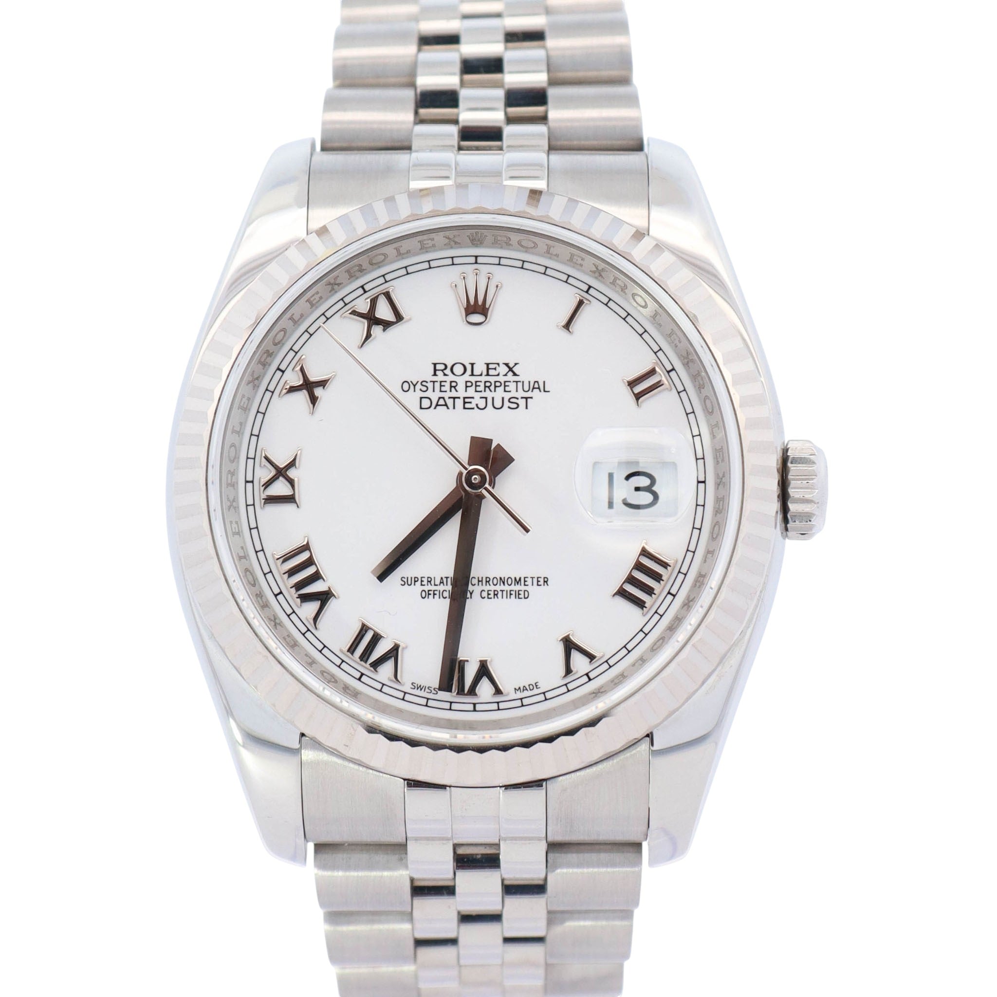 Rolex Datejust 36mm White Dial Ref# 116234