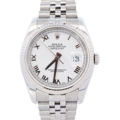 Rolex Datejust 36mm White Dial Ref# 116234 - Happy Jewelers Fine Jewelry Lifetime Warranty