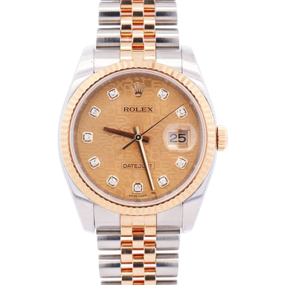 Rolex Datejust 36mm Champagne Dial Watch Ref# 116233 - Happy Jewelers Fine Jewelry Lifetime Warranty