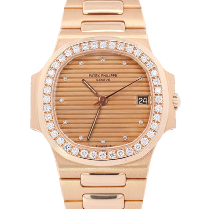 Patek Philippe Nautilus 38mm Champagne Dial Watch Ref# 3800/003J - Happy Jewelers Fine Jewelry Lifetime Warranty