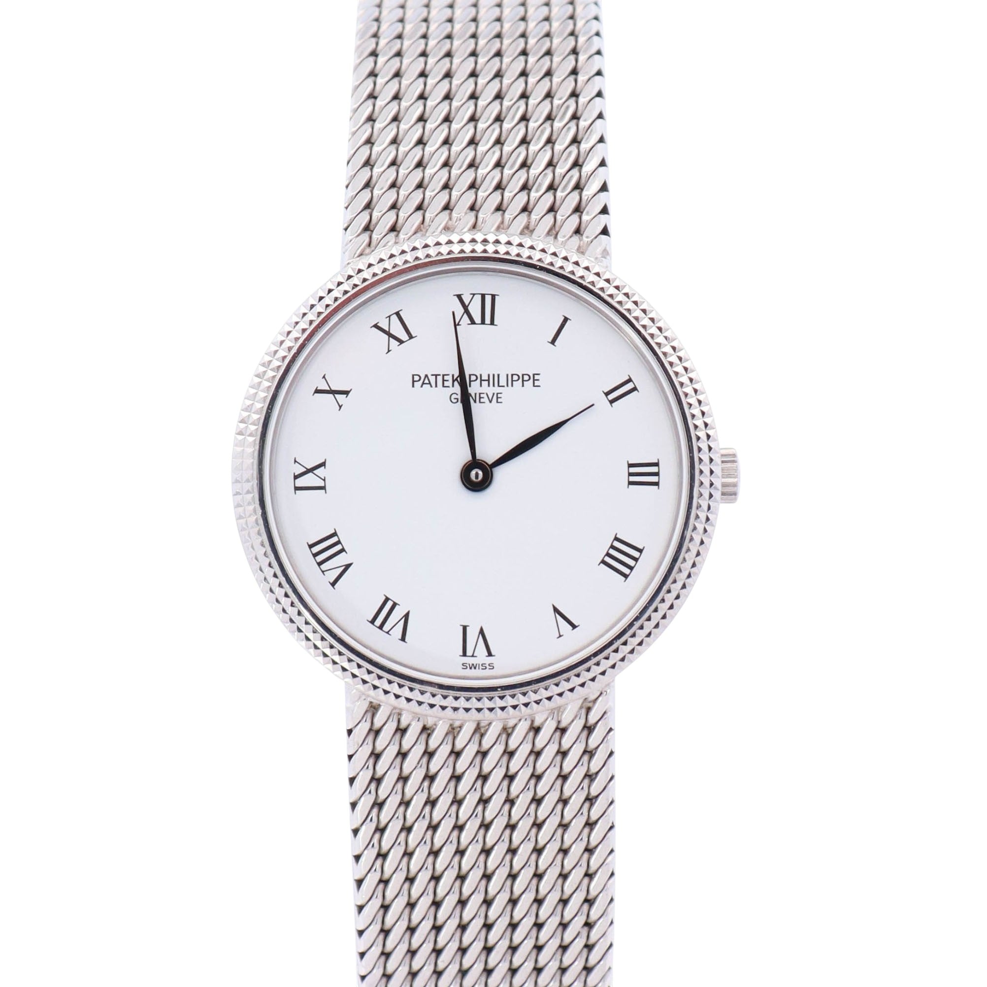 Patek Philippe Calatrava 33mm White Dial Watch Ref# 4819/5